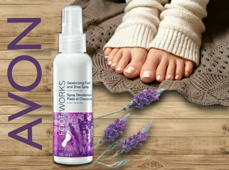 Дезодорирующий спрей для ног с ароматом лаванды AVON