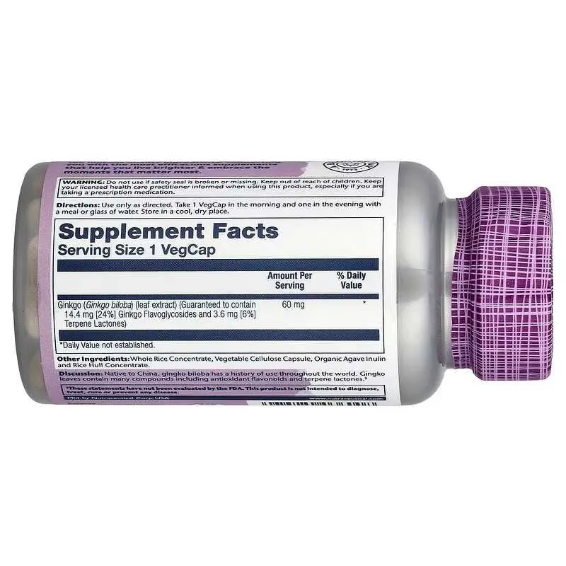 Solaray Ginkgo Biloba гинкго билоба 3