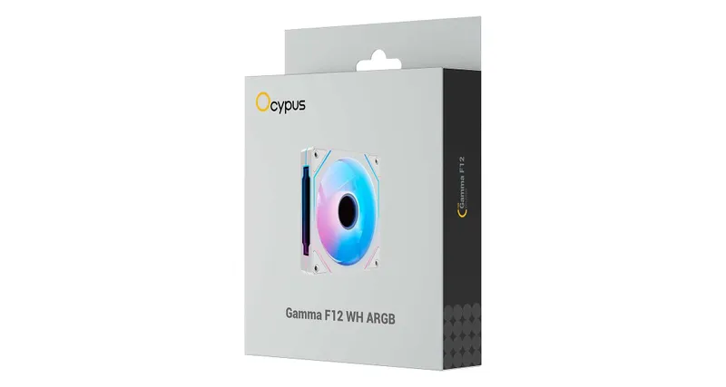 \ Вентилятор для корпуса Ocypus Gamma F12 WH ARGB 2 \ Вентилятор для корпуса Ocypus Gamma F12 WH ARGB 2