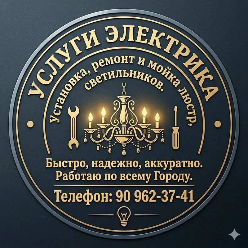 установка ремонт мойка люстр 3