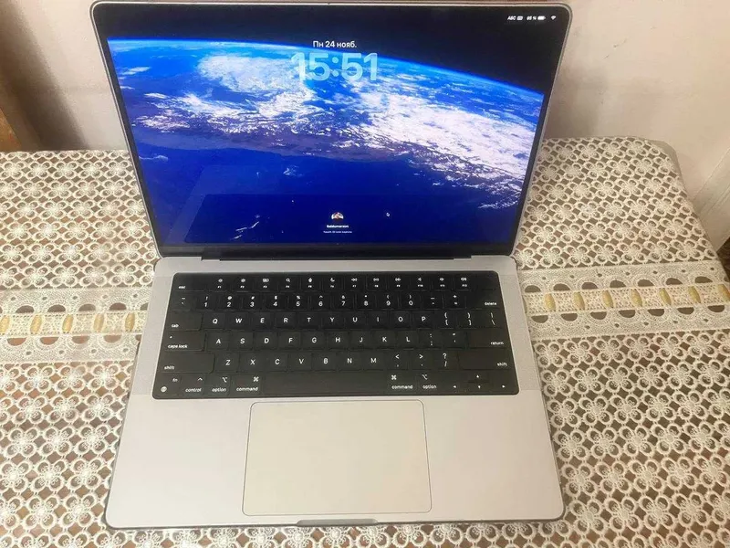 Ноутбук Apple MacBook Pro 14 M1 Pro 16GB/512GB Silver B/U 85% емкость — фото 1