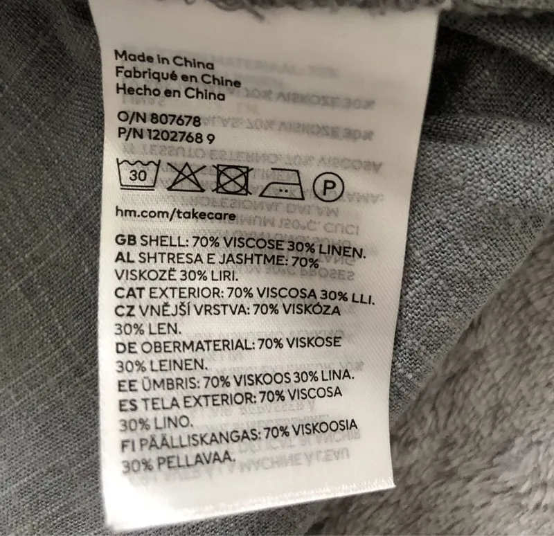 Льняной топ h&m — фото 2