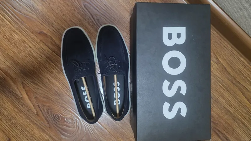 Мокасины BOSS оригинал 100% — фото 6