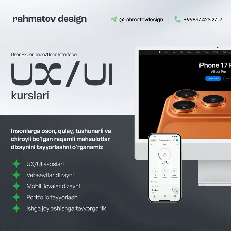 UX/UI, Veb dizayn mentor