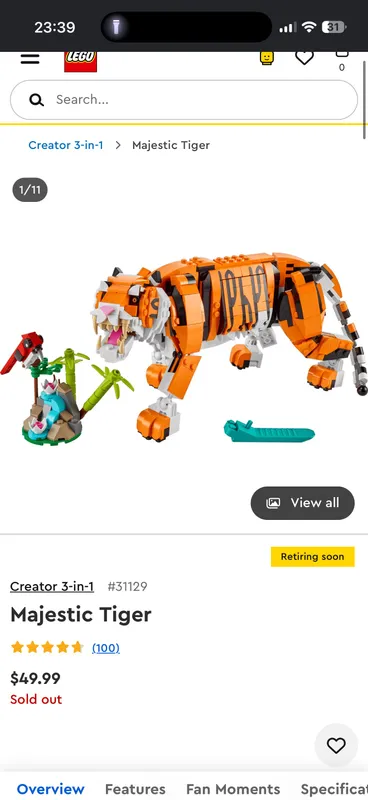 Lego creator 3 in 1 31129 9+