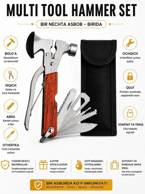 Ko‘p funksiyali bolg‘a multitool 5 Ko‘p funksiyali bolg‘a multitool 5