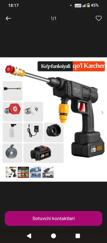 karcher sotiladi Napori kuchli arzon narxda Xiva
