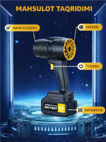 48 V Simsiz yaproq puflagich 550W