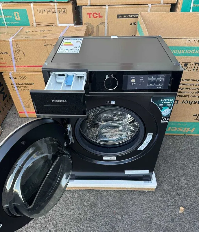 Стиральная машина Hisense 8 кг WF5I8043BBF Inverter Steam iJet Wi-Fi 6
