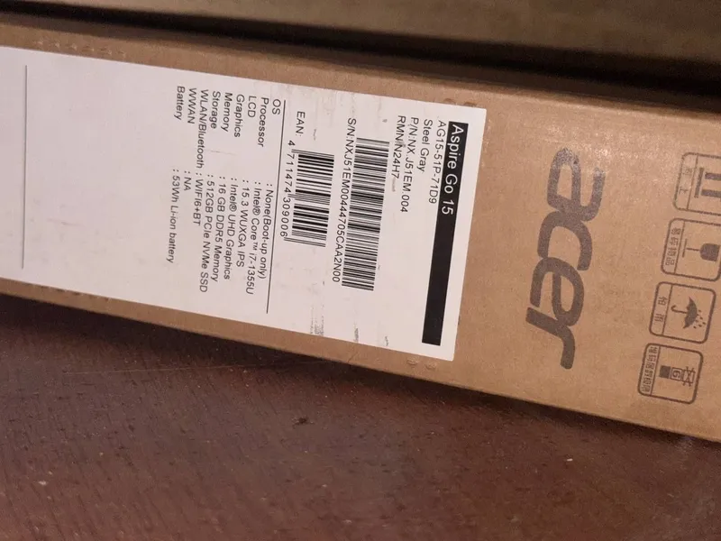 Acer nootbook 16/512gb hotra 1