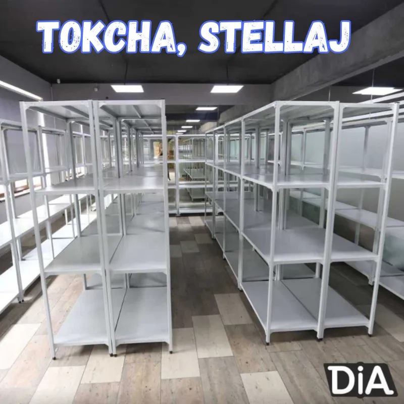 Stellaj arxiv uchun, metall tokcha, ombor uchun polka