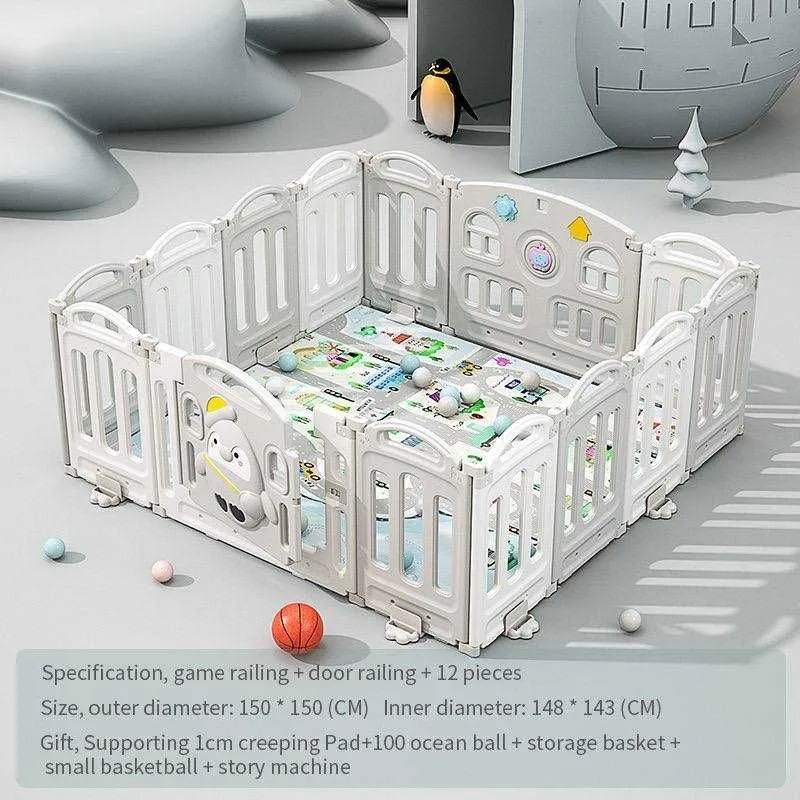 Детский манеж 150x150 с кольцом и матом 1 см