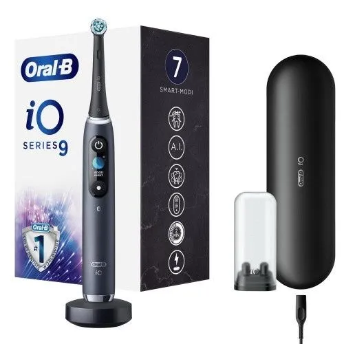 Электрическая зубная щетка Oral-B iO 9 Black Onyx made in Germany. 1 Электрическая зубная щетка Oral-B iO 9 Black Onyx made in Germany. 1
