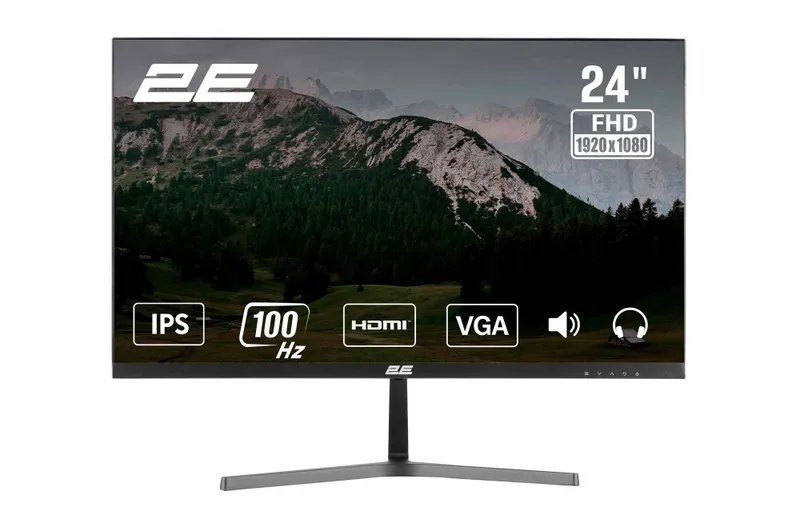 Монитор 23.8″ 2Е D2425B D-Sub, IPS/100Hz, FreeSync, перечисления есть — фото 5