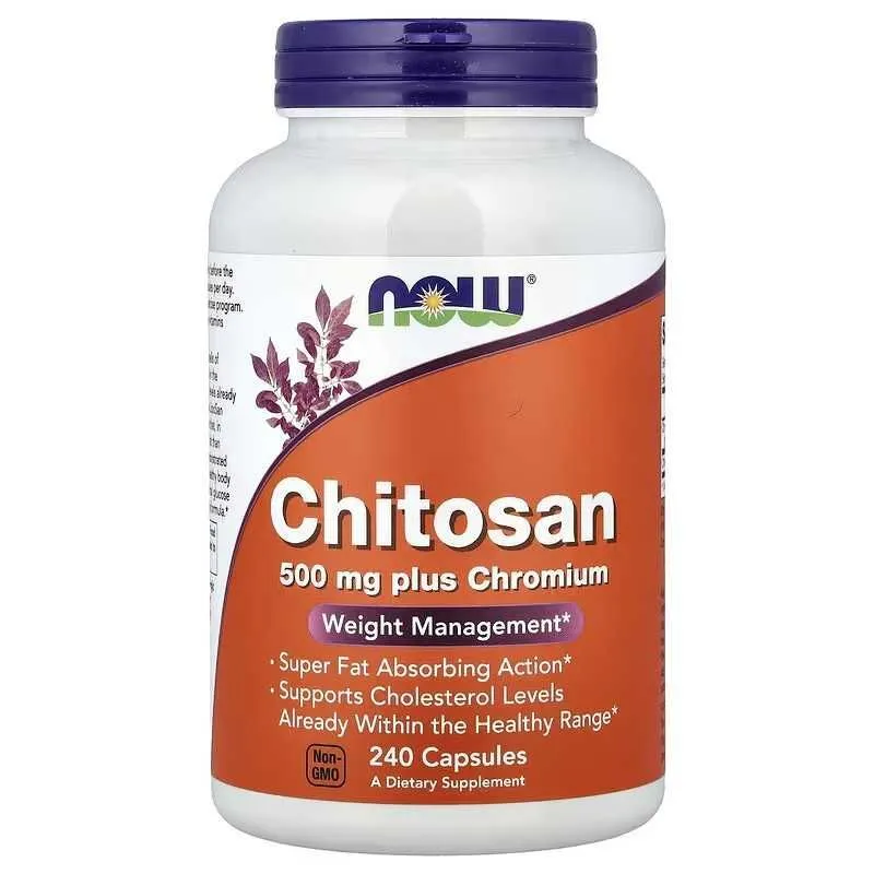NOW Foods Chitosan хитозан с хромом читозан с хромом. chitosan читосан — фото 2