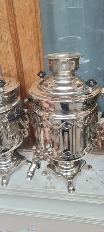 Самовар новый латунь Янги самовар Автоматик 4