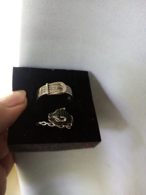Серебро из России Санлайт серьги с иолитом и модное кольцо с феони 7