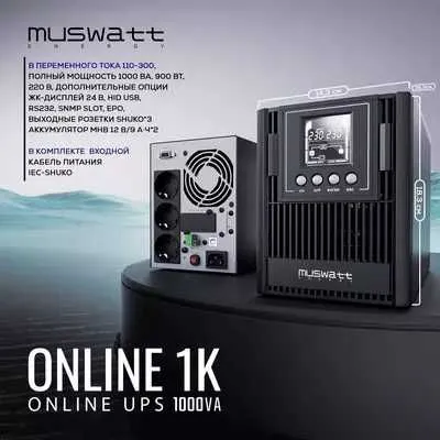 UPS Muswatt ENERGY ONLINE 1К 110-300В источник переменного тока
