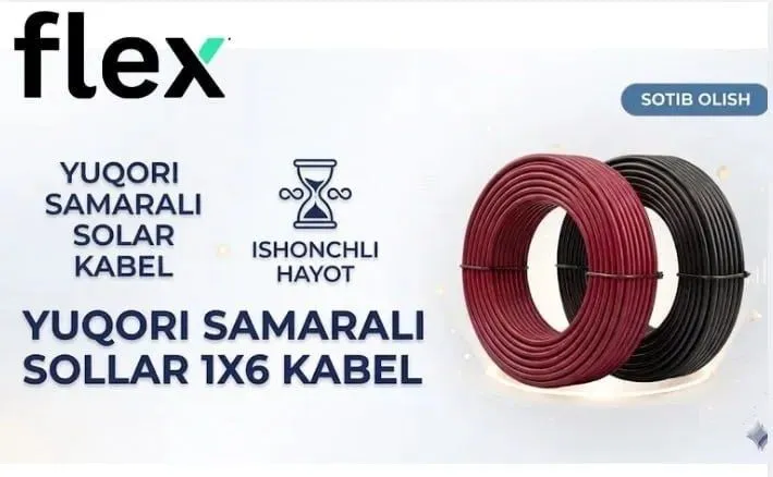 Quyosh paneli uchun JCD cabel 1×6 Quyosh paneli uchun JCD cabel 1×6