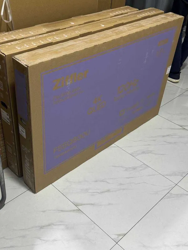Телевизор ZIFFLER 55 4K QLED 120hz Google TV голосовое управления есть — фото 1