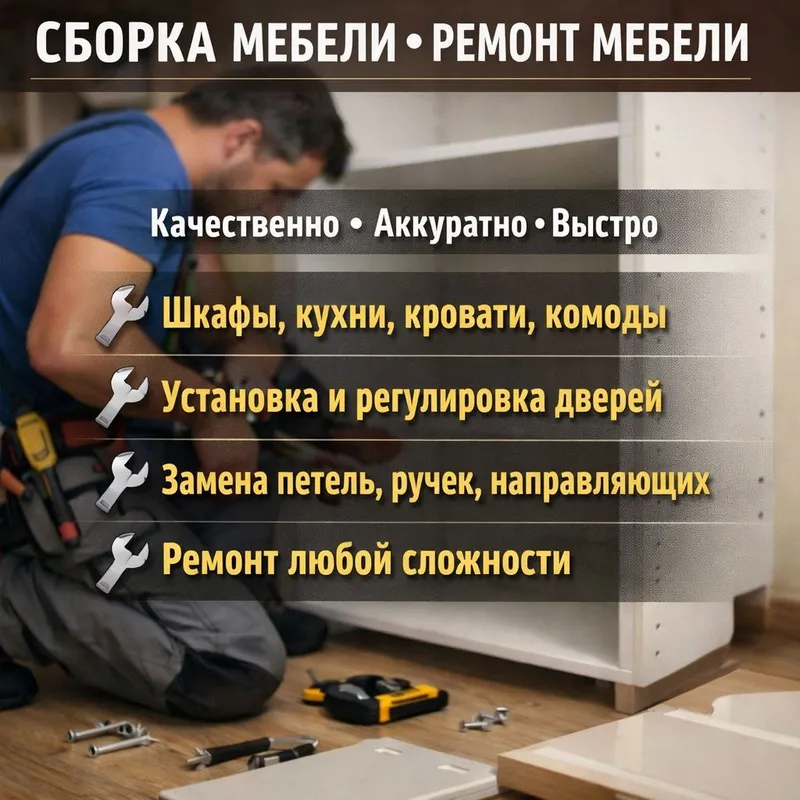 Установка телевизоров Установка сборка разборка мебели
