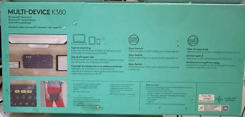 Беспроводная клавиатура Logitech K380 Multi-Device 2 Беспроводная клавиатура Logitech K380 Multi-Device 2