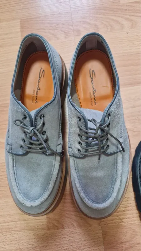 Оригинальные мужские туфли Santoni (Размер 43) 3