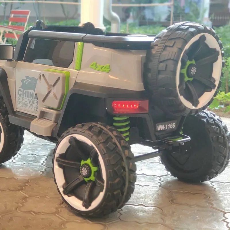 Оочень Большая двухместная детская машина Jeep электромобиль с пультом 3