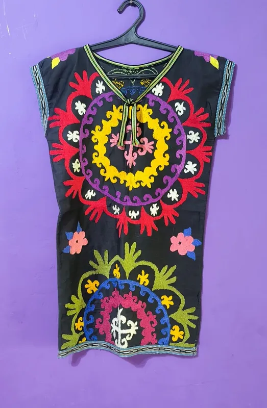 Платье короткое из сюзане (авторское) 1 Платье короткое из сюзане (авторское) 1