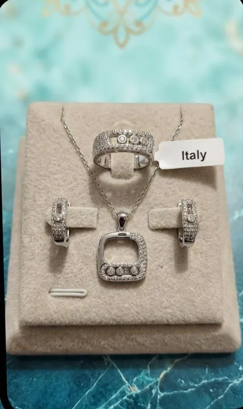 Серебро 925 проба Italy Swarovski 8