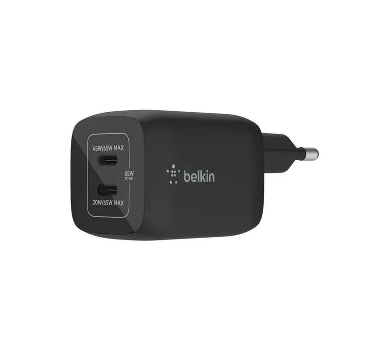 ( Сетевое ЗУ BELKIN 65W Dual USB-C GaN Charger Black