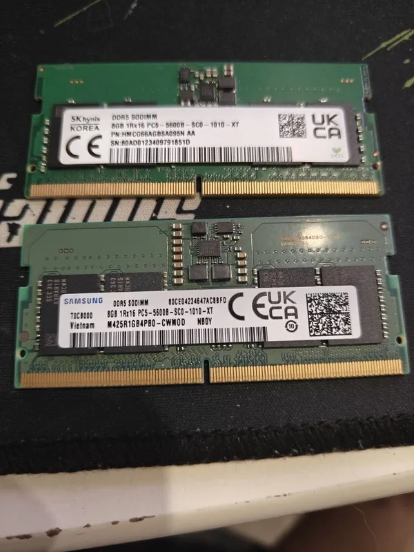 Samsung Hynix SODIMM 8gb DDR5 5600Mhz