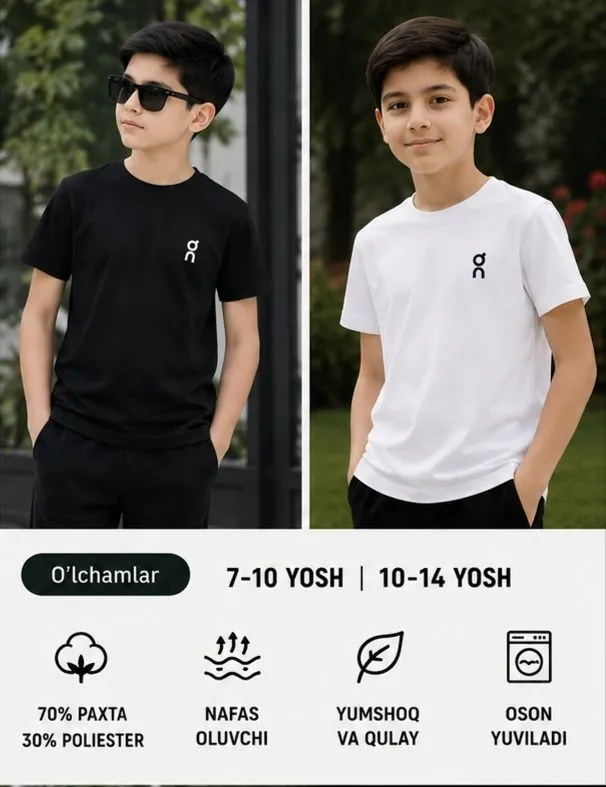 Bolalar uchun Premium Futbolka(7-14 Yosh) 5 Bolalar uchun Premium Futbolka(7-14 Yosh) 5