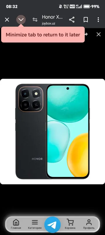 Honor X6c 6+6/256 kamera 50 mp+5