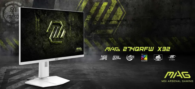 MSI 27 MAG 274QRFW X32, IPS, 0,5mc, 320hz, WQHD (2560x1440) White 3 MSI 27 MAG 274QRFW X32, IPS, 0,5mc, 320hz, WQHD (2560x1440) White 3