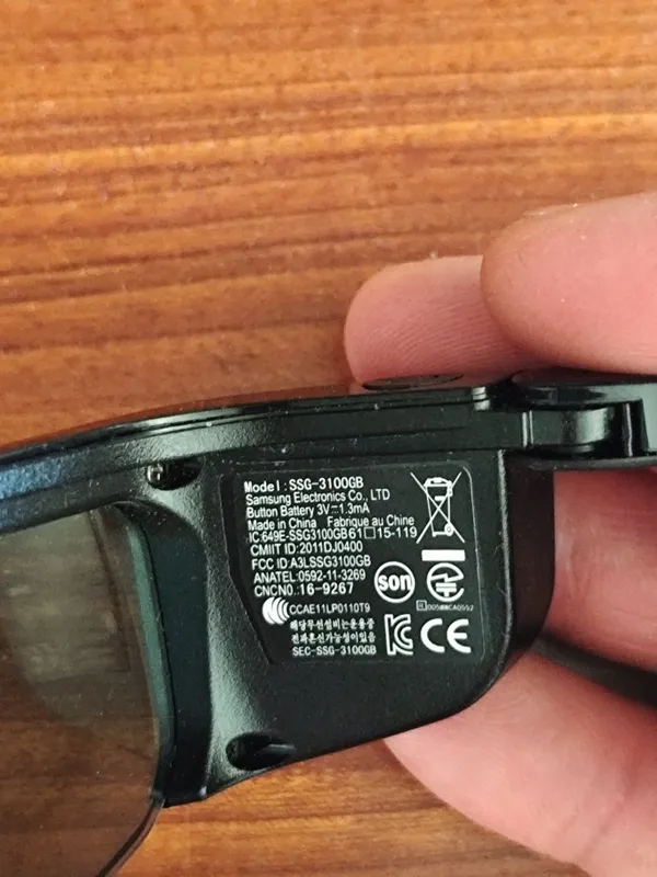 3D очки Samsung телевизора 5