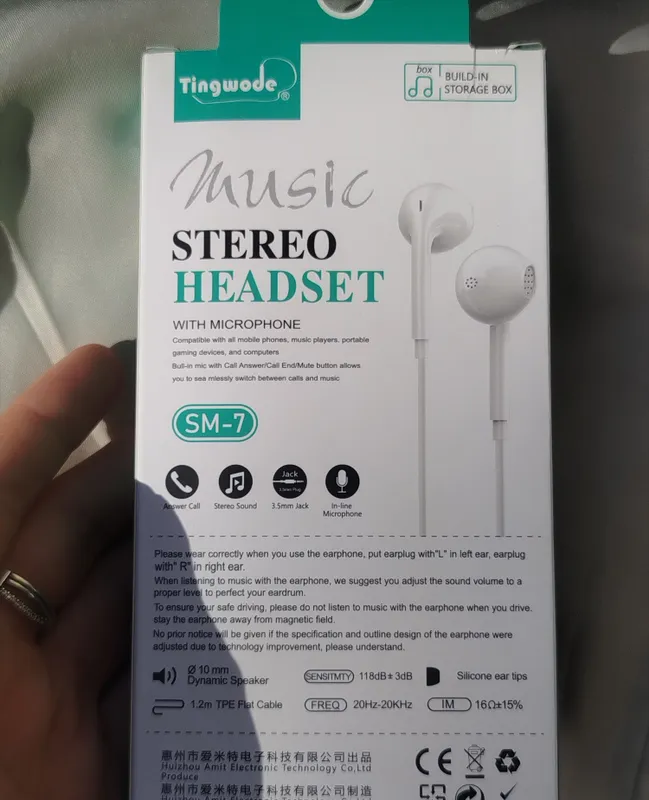 stereo headset наушники с микрофоном, SM-7 3 stereo headset наушники с микрофоном, SM-7 3
