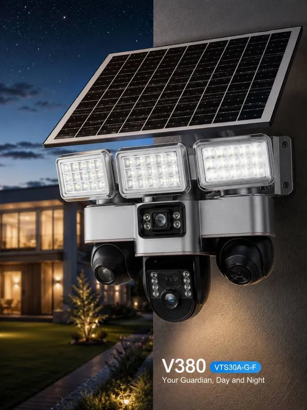 Солнечная камера 4G 360 градус Мощные LED-прожекторы Доставка есть!