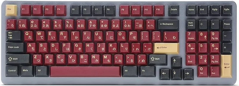 Кейкапы GMK Red Samurai kit 1800 Keycaps Key caps Кей капы для клавы — фото 2