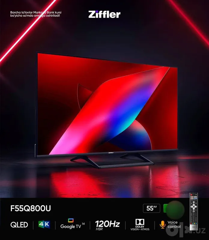 Ziffler 55" 120Hz QLED 4K Ziffler 55" 120Hz QLED 4K