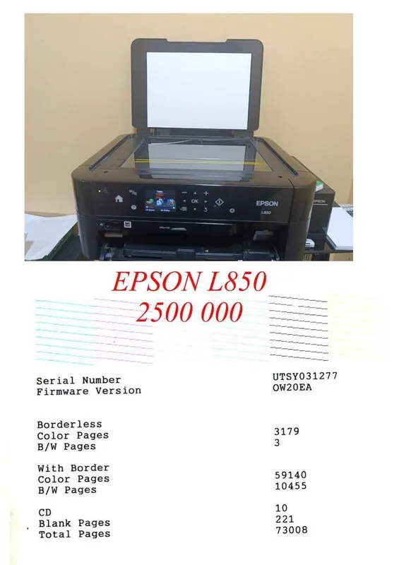 Epson L850 sotiladi. Xolati yaxshi — фото 1