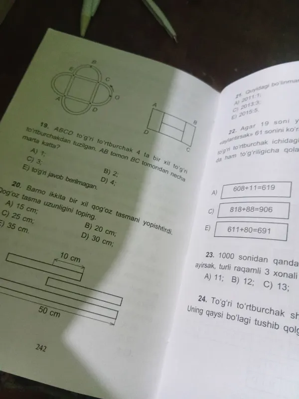 4 sinf misol va masalalar toʻplami +testlar — фото 1