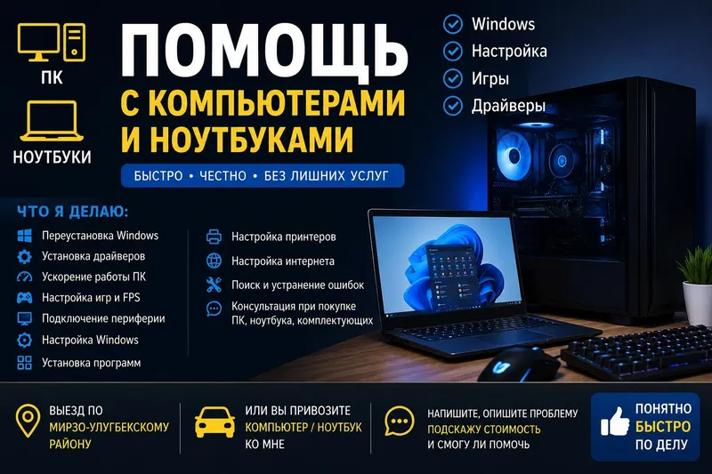 Помощь с компьютерами и ноутбуками (Windows) Помощь с компьютерами и ноутбуками (Windows)
