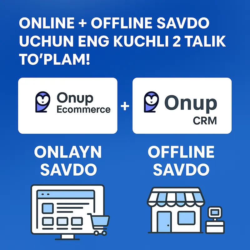 Tayyor sotuvchi va CRM saytlari bir toplamda 2ta1