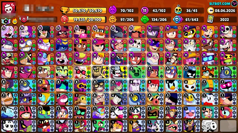 BRAWL STARS аккаунт 50к 102 бойцов, 1 марс. — фото 3