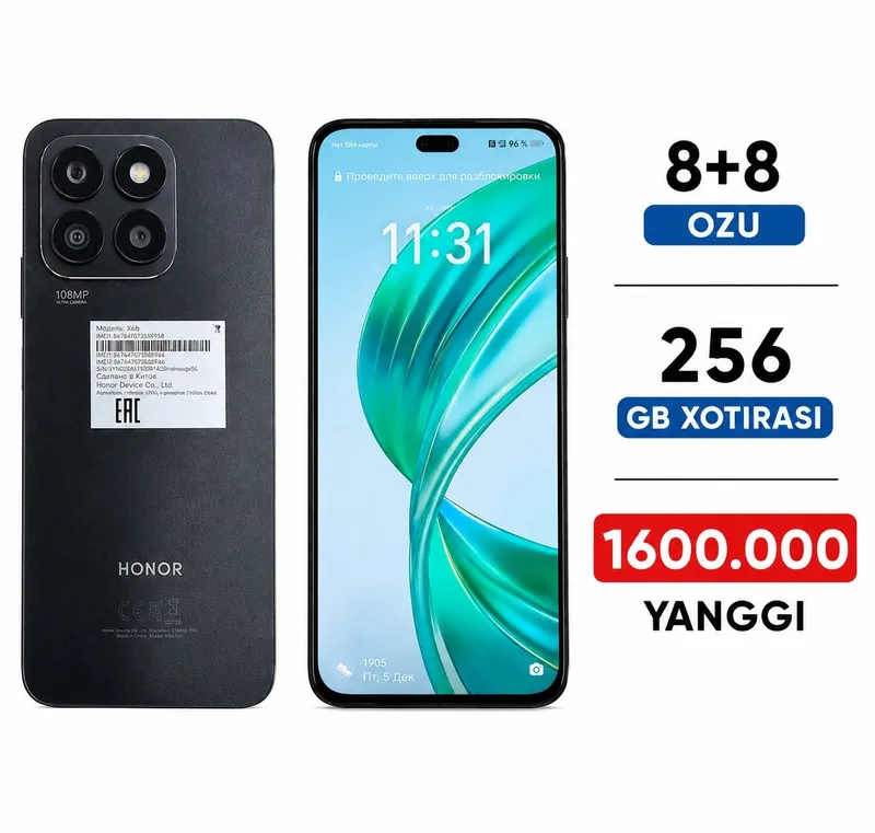 Honor X8B ideal top tozza 8+8 256 gb Yanggi