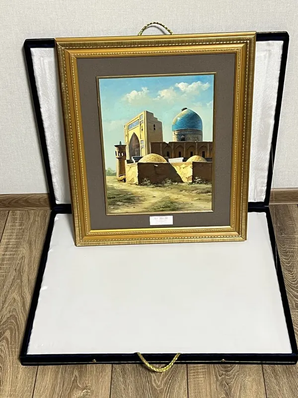 Картина, Бухара в раме и подарочной коробке. 2009 год