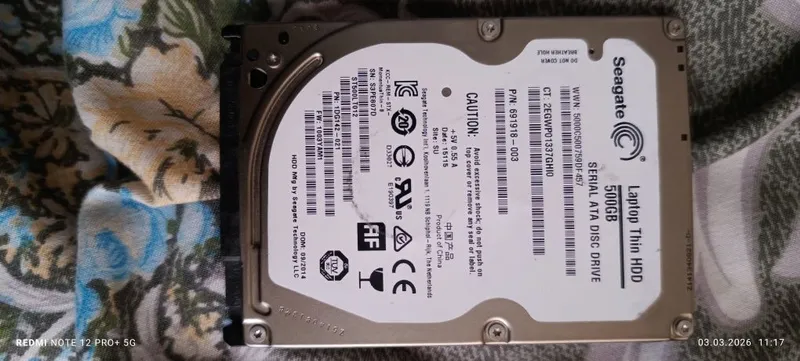 Жесткий диск 500GB, 2,5", для ноутбук 2