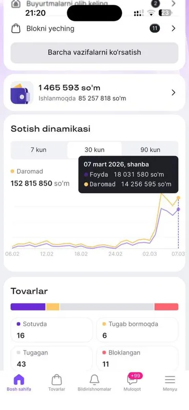 Uzum va Yandeks kursi 3 yillik Ekspertdan. Natijaga kafolat beramiz! — фото 1 Uzum va Yandeks kursi 3 yillik Ekspertdan. Natijaga kafolat beramiz! — фото 1