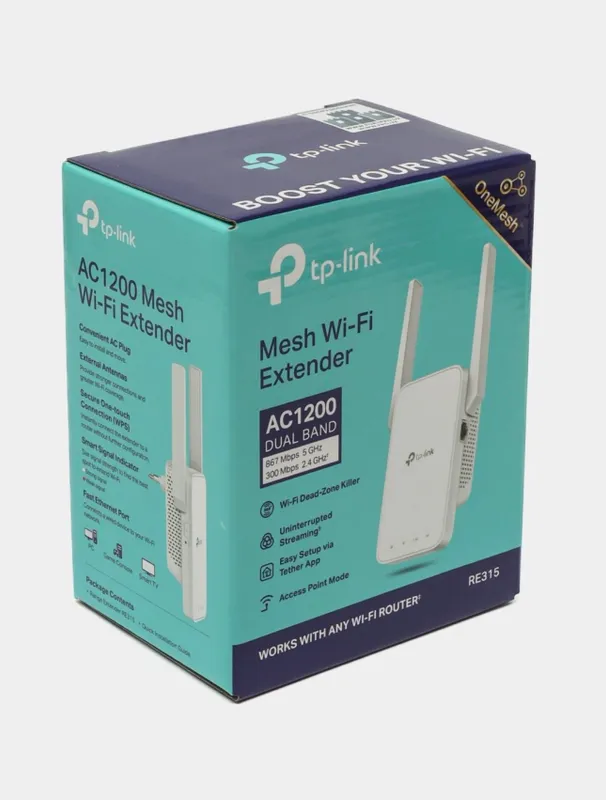 Wi-Fi усилитель - TP-LINK RE315 AC1200 Wi-Fi усилитель - TP-LINK RE315 AC1200